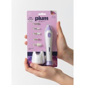 Plum Beauty Luxe At Home Total Nail Care System Led Light 5 Attachments